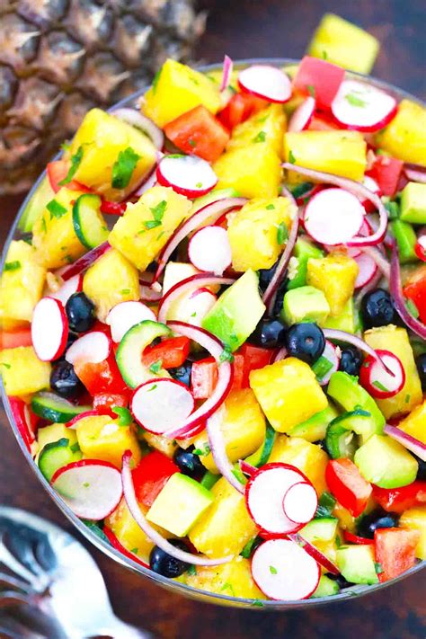 Pineapple Cucumber Salad Recipe - Sweet and Savory Meals