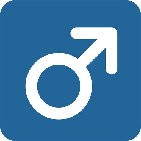 Male sign emoji clipart. Free download transparent .PNG | Creazilla