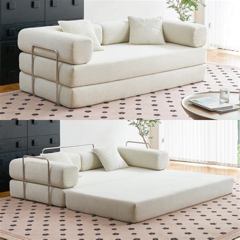 Amazon.com: MOEYURO Compression Sofa - Convertible Floor Sofa Bed ...