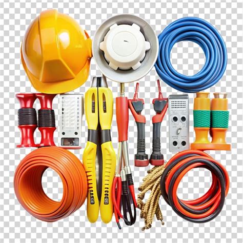 Set of electricians tools on transparent background | Premium AI ...