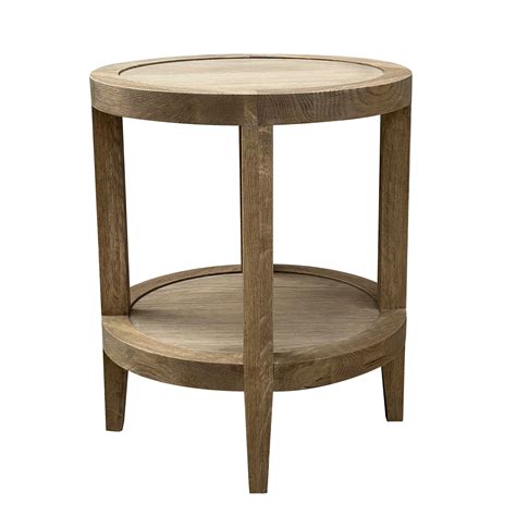 Dark Oak Round Side Table