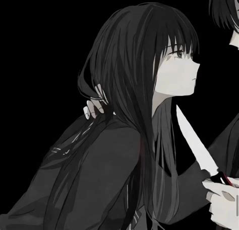 Download Sad Girl Edgy Anime Pfp Wallpaper | Wallpapers.com