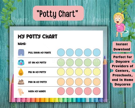Printable Potty Training Chart | Calendar Hexagon