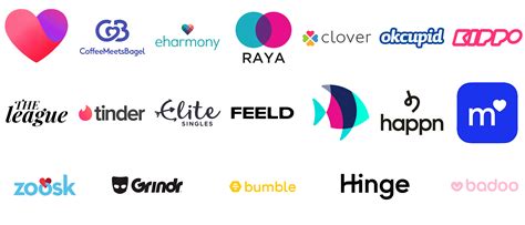Best Dating Apps and their Logos 2025