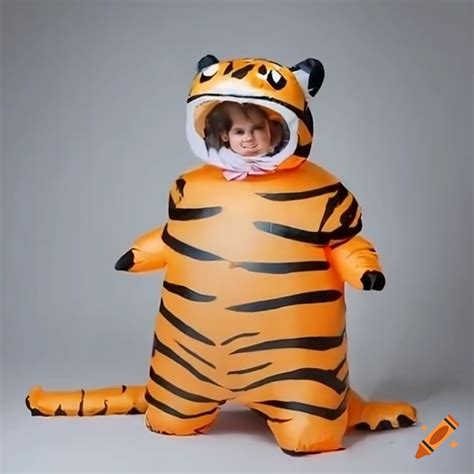 Child wearing a tiger costume