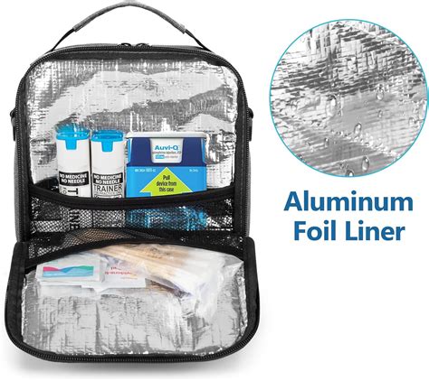 Buy CURMIO Double Layer EpiPen Carrying Case, Insulated Epi Pen Case ...