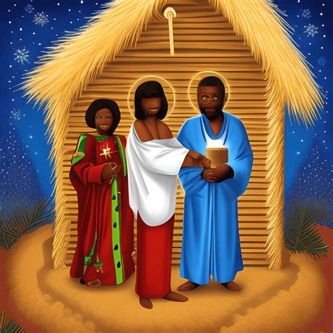 African American Christmas Nativity Images