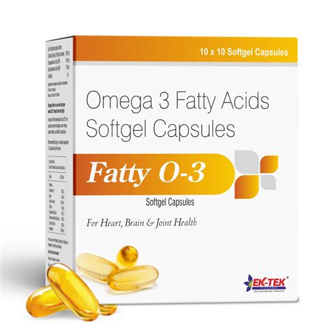 Fatty O-3 Softgel Capsules | Omega 3 Capsules | Brain, Heart, & Joint ...