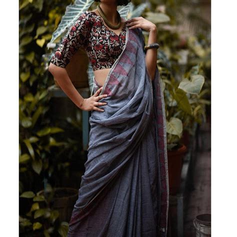 Flamboyant Blue Colored Festive Wear Pure Linen Designer Saree – Ibis Fab