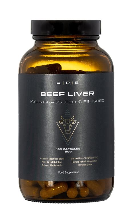 Buy APE tion Beef Liver s Grass Fed - Desiccated Organs, Ancestral ...