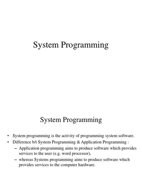 Image result for System Programming Notes.pdf