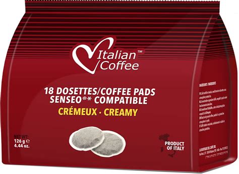 Buy Italian Coffee pads compatible with Senseo machines Cremoso, 54 ...