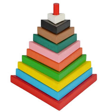 Tower Triangle Stacking Toy for Kids of 3 to 5 Years Educational Puzzle ...