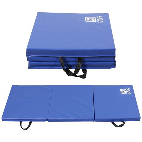 Gymnastics Mat 6'x2'x2" Foldable Tumbling Mats with Carrying Handles ...