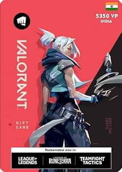 Valorant Points 5350 VP [Valorant Points Gift Card India - Code Only ...