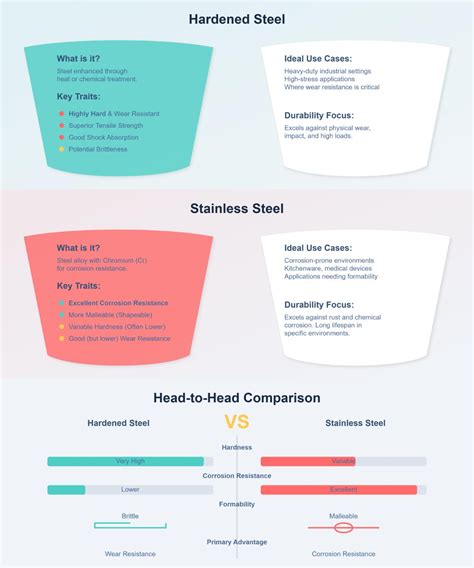 Hardened Steel Vs Stainless Steel: A Comprehensive Comparison | Artizono