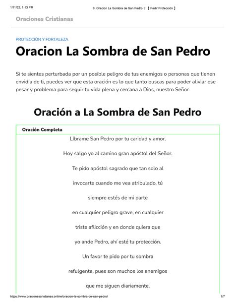 Oracion La Sombra de San Pedro 【 Pedir Protección 】 - Oraciones ...