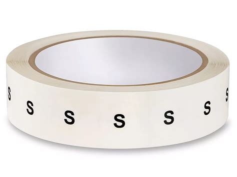 Size Labels - "S", Clear Acetate S-9671C-S - ULINE