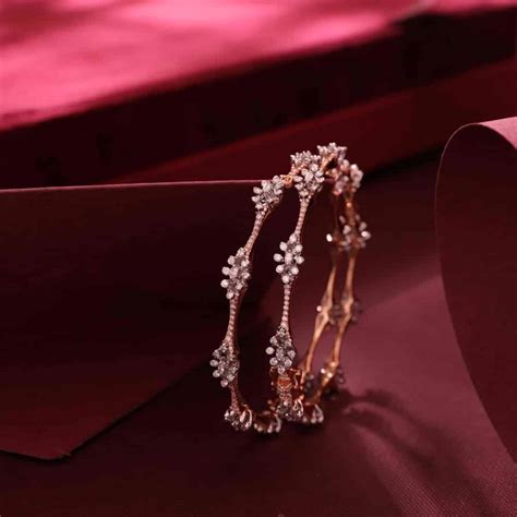 Buy Real Diamond Bangle Online | Real Diamond Bangle by Manubhai.