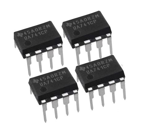 INVENTO 4Pcs UA741CP 741CP 741 IC Operational Amplifier, 1 Amplifier, 1 ...