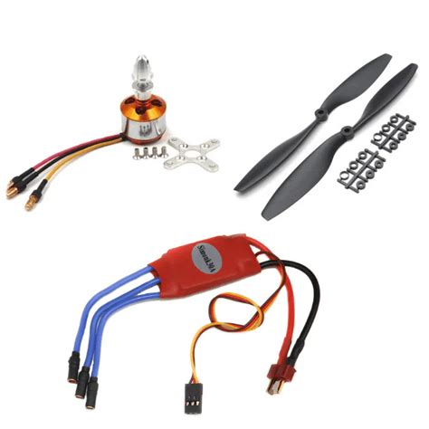 A2212 1400KV Motor Combo with SimonK 30A ESC & 1045 Propellers ...