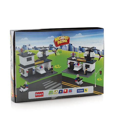 Peacock Highway Patrol Smart Blocks Set (260 Pieces) — Toycra