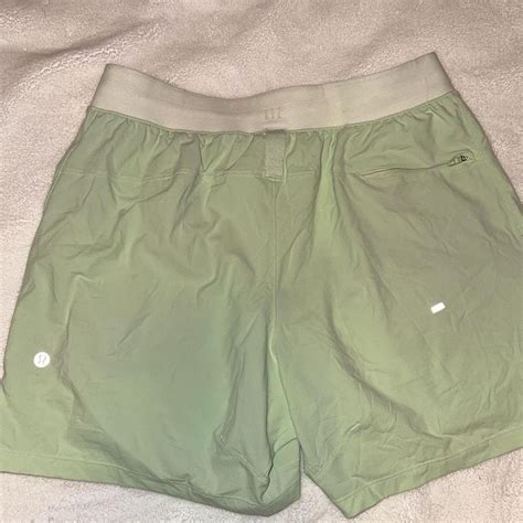 Men’s mint Lululemon shorts size medium - Depop
