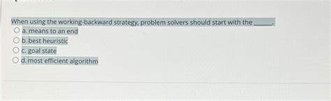 Image result for Work Backward Math Strategy