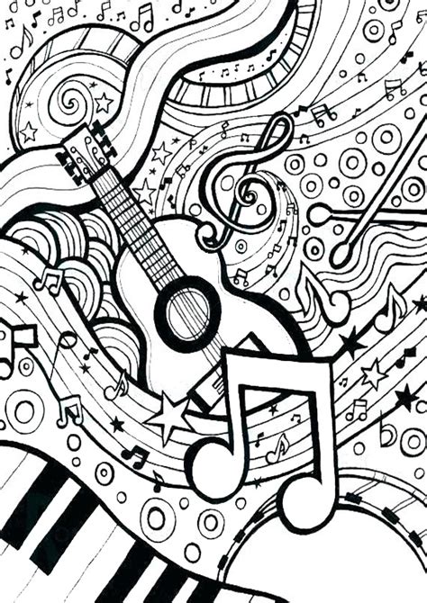 Music Notes Coloring Pages Printable 的图像结果