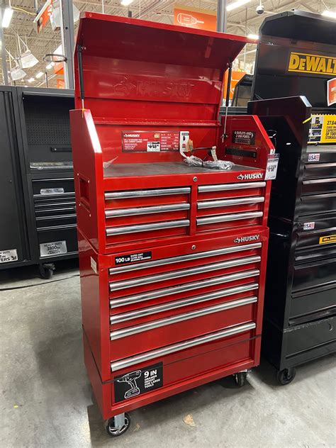 Red Toolbox and Tools on Display