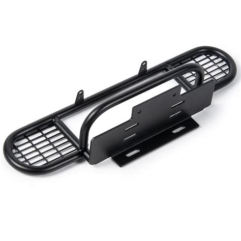 Buy Metal Camel Trophy Front Bumper with Led Light for 1/10 RC Crawler ...