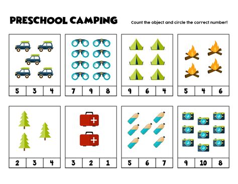 Preschool Camping Theme - 10 Free PDF Printables | Printablee