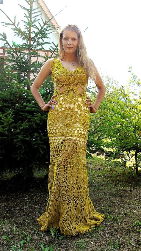 crochet dress long