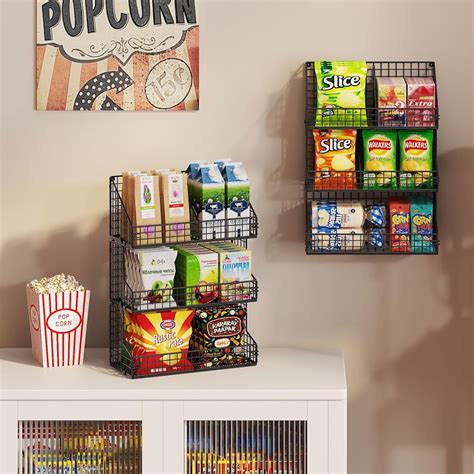 X-cosrack 3 Tier Large Stackable Snack Organizer - India | Ubuy