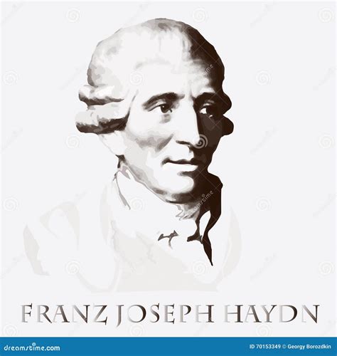 Composer Franz Joseph Haydn. Vector Portrait Stock Vector ...
