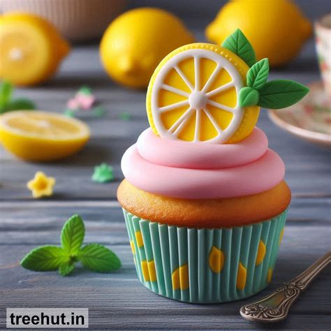 Lemon Cupcake Decoration Ideas for Café, Cupcake Ideas, Mini Cake Ideas