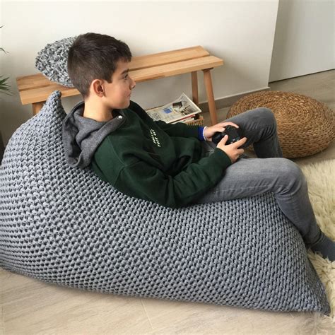 Modern Bean Bag Chair | Floor Seating Pillow – Looping Home