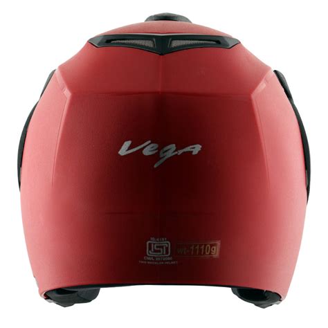 Vega Crux Open Face Red Helmet | Shop Helmets at BIKERSTORE.IN ...