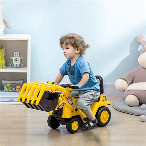 Aosom Kids Excavator Ride-on Pulling Cart with Sound India | Ubuy