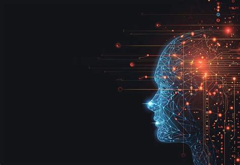 Photo of ai technology concept brain background with digital ...