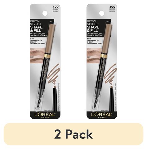 (2 pack) L'Oreal Paris Stylist Shape and Fill Mechanical Eyebrow Makeup ...