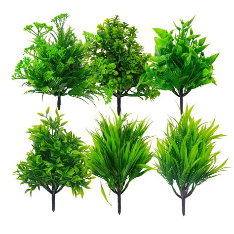 Buy Dekorly Artificial Plastic Mix Green Grass Fake Outdoors Plant ...