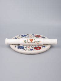 Shop Marble Inlaid Chakla Belan Set | Traditional Elegance