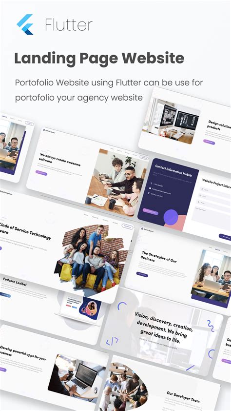 Image result for Flutter Webpage Design