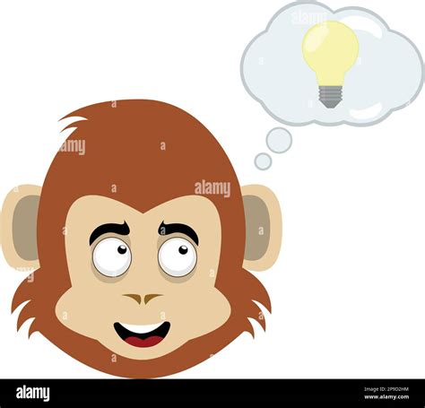 Thinking Monkey Cartoon