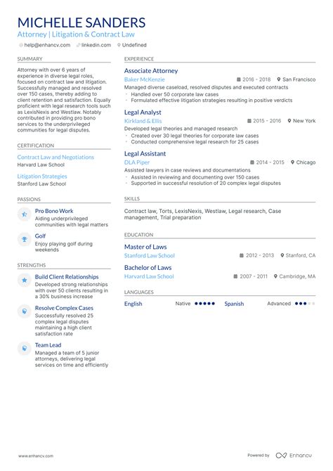 10 Entry-Level Attorney Resume Examples & Guide for 2026