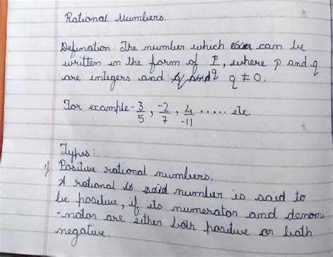 define positive rational number and negative rational number with an ...