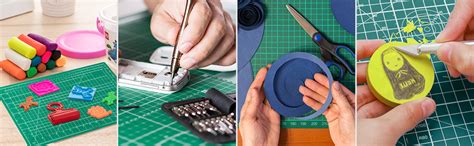 anezus Polyvinyl Chloride Self Healing Craft Cutting Mat A4 (White ...