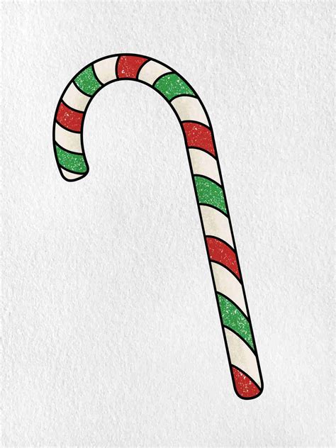 Candy Cane Drawing