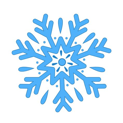 Snowflake Template Blue